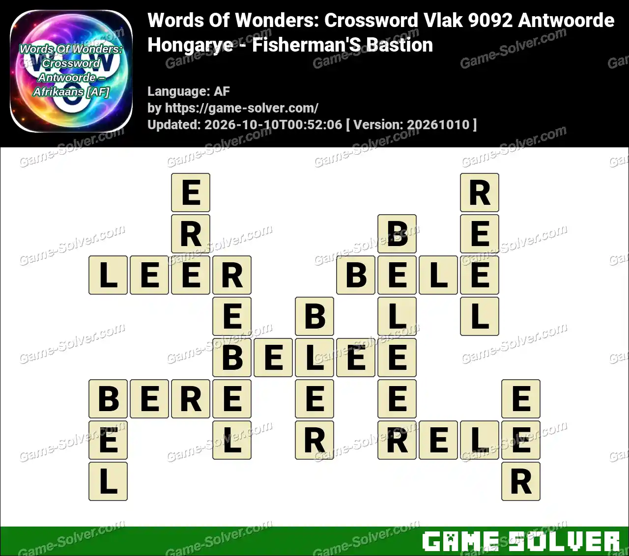 Words Of Wonders: Crossword Vlak 9092 Antwoorde – Hongarye – Fisherman’S Bastion